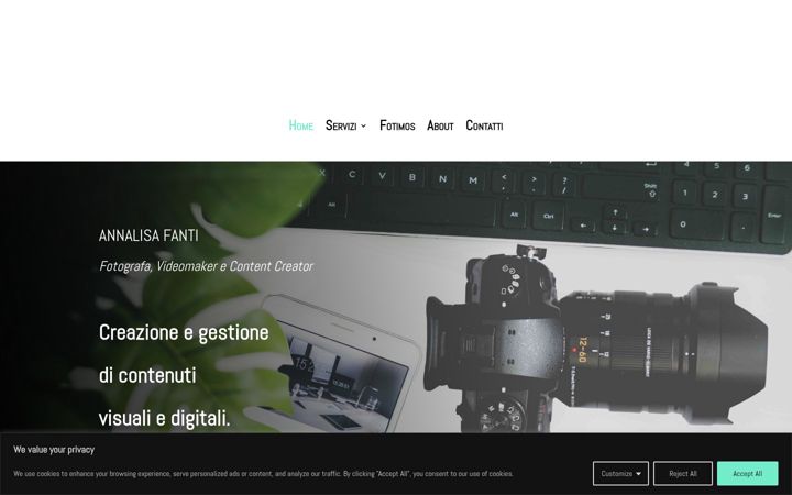 Skærmbillede af annalisafanti.com