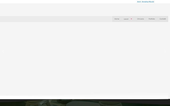 Screenshot of annalisanicoloarchitetto.com