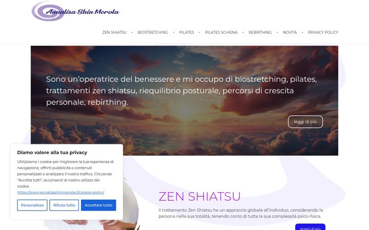 Screenshot of annalisashinmerola.it