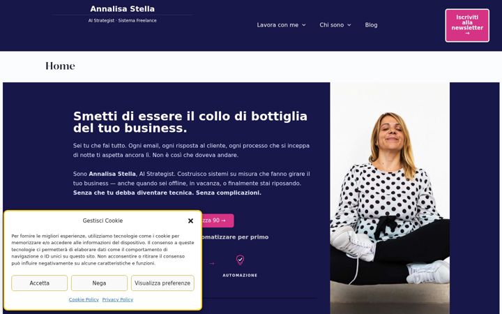 Screenshot of annalisastella.com
