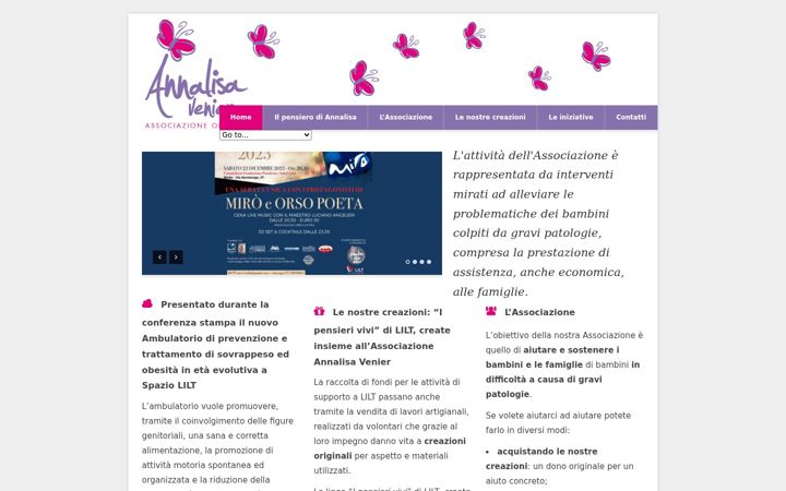 Screenshot of annalisavenieronlus.it