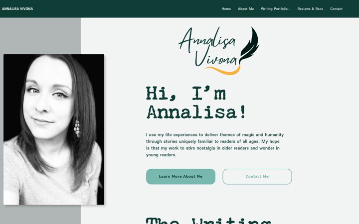 Screenshot von annalisavivona.com