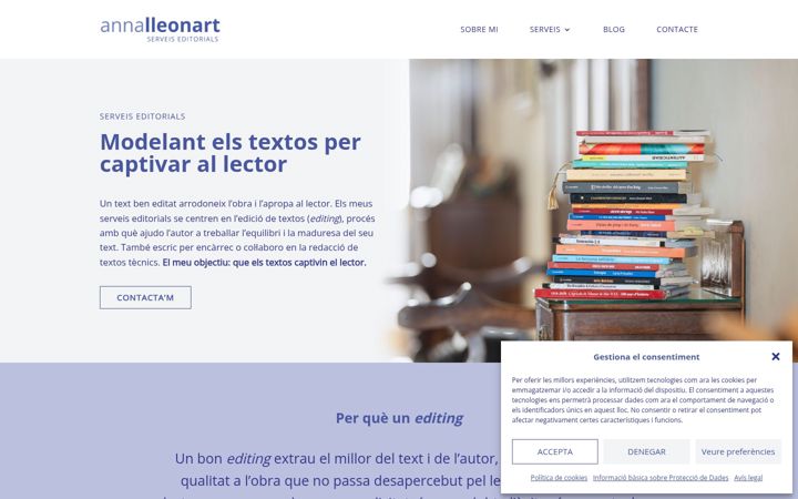 Screenshot von annalleonart.com