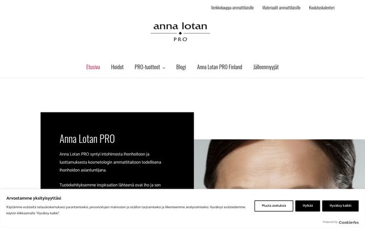 Képernyőkép: annalotanpro.fi