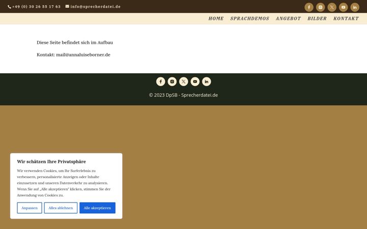 Screenshot of annaluiseborner.de