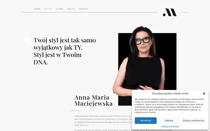 Screenshot of annamaciejewska.com.pl
