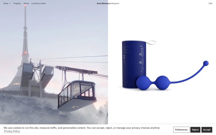 Screenshot of annamaresova.com