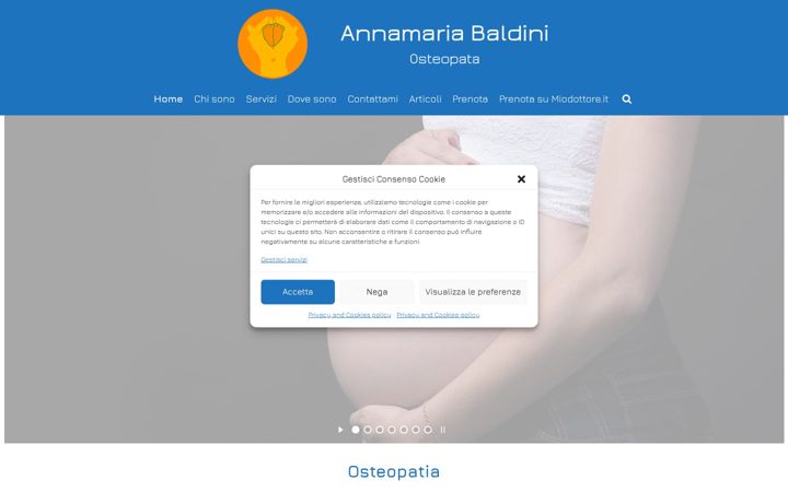 Screenshot stránky annamariabaldini.it