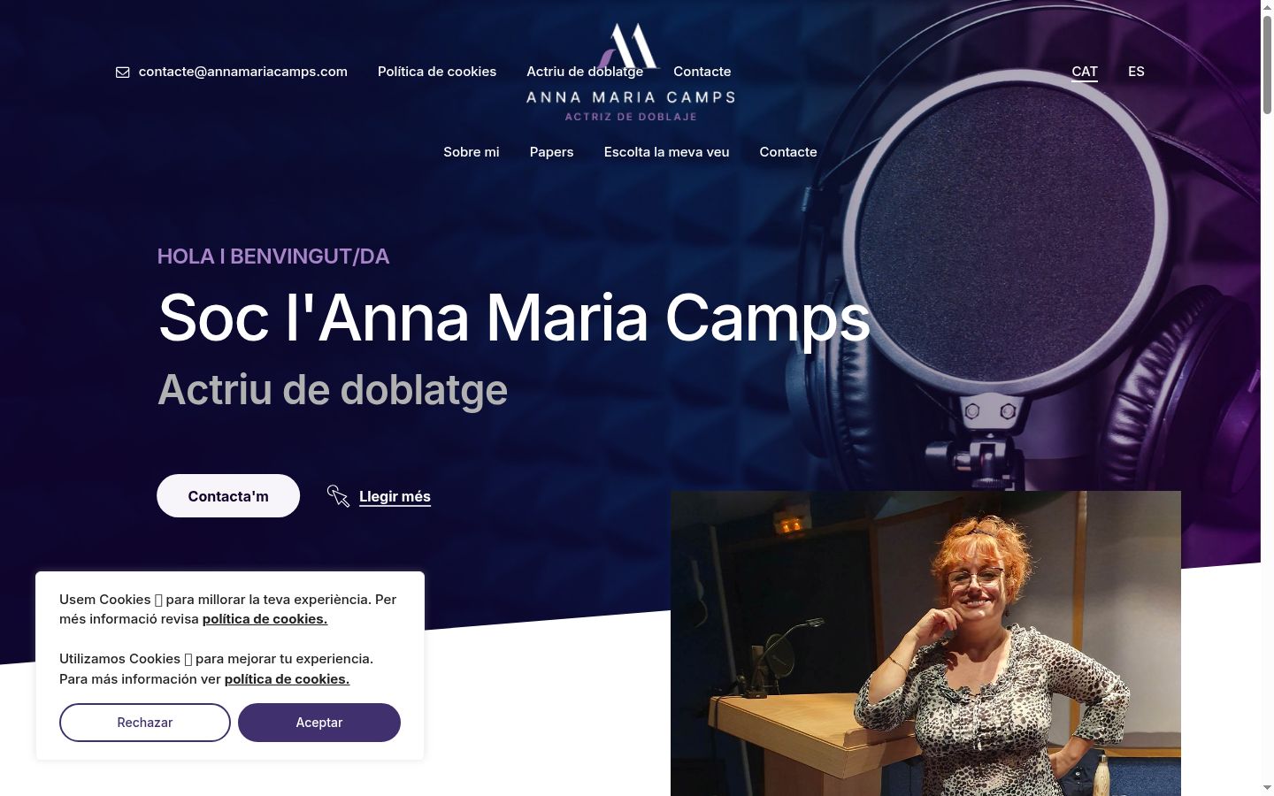 Captura de ecrã do banner de consentimento apresentado antes de qualquer interação