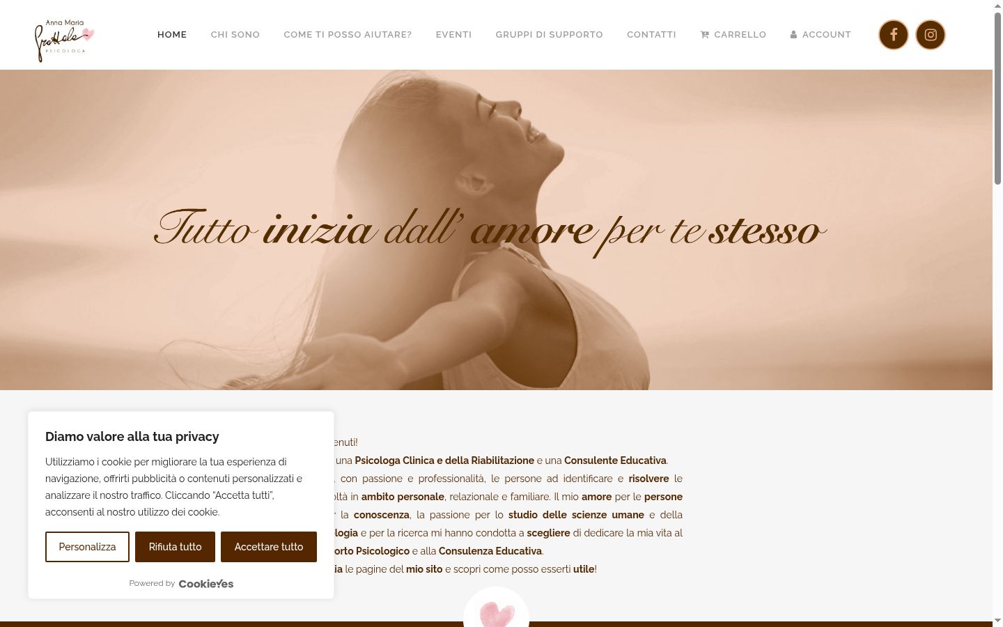Screenshot tal-banner tal-kunsens muri qabel kwalunkwe interazzjoni