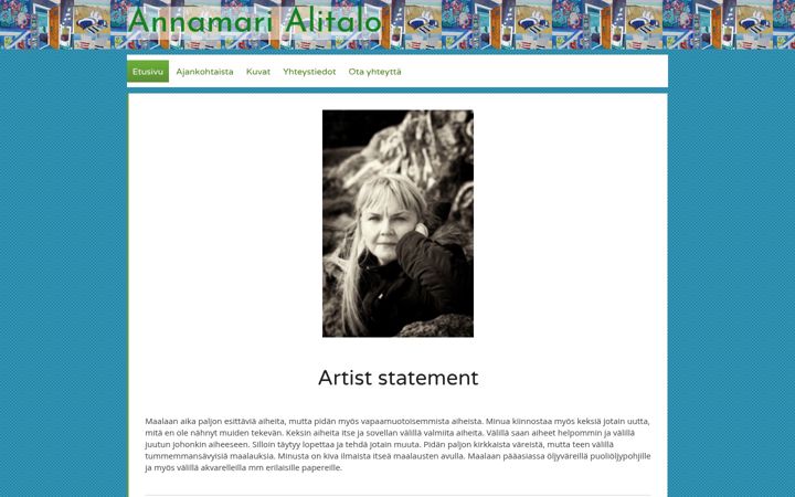 Screenshot of annamarialitalo.fi