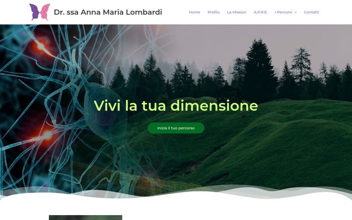 Screenshot von annamarialombardi.com