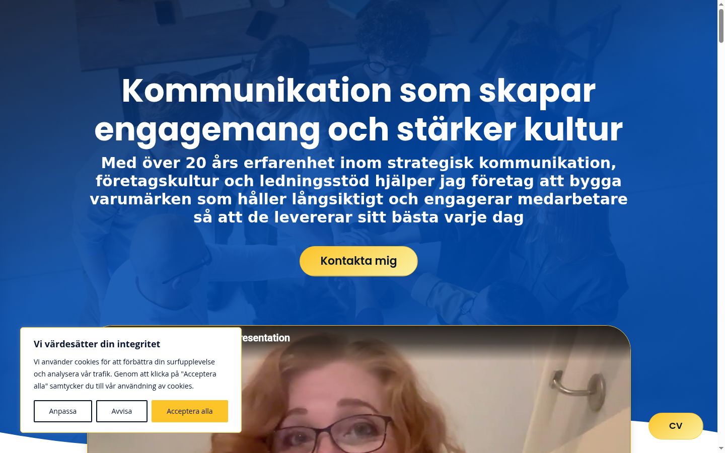 Zrzut ekranu banera zgody wyświetlanego przed jakąkolwiek interakcją