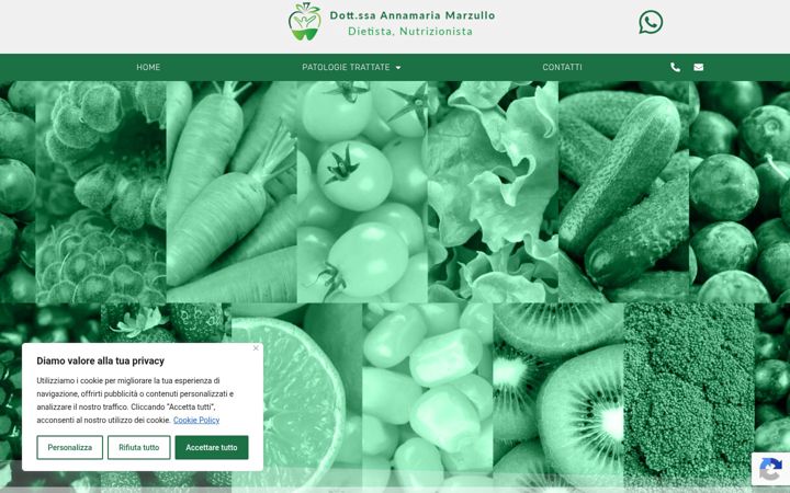 Screenshot stránky annamariamarzullo.it
