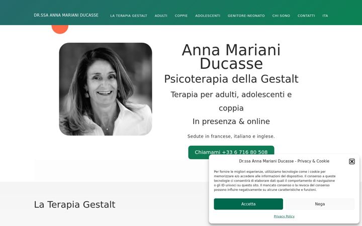 Screenshot of annamarianiducasse.com