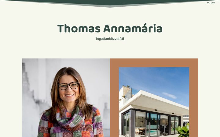 Screenshot of annamariathomas.hu