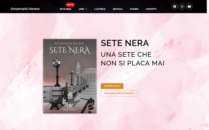 Screenshot stránky annamariavenere.it