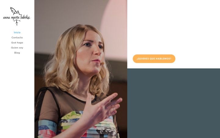Screenshot von annamartalubska.com