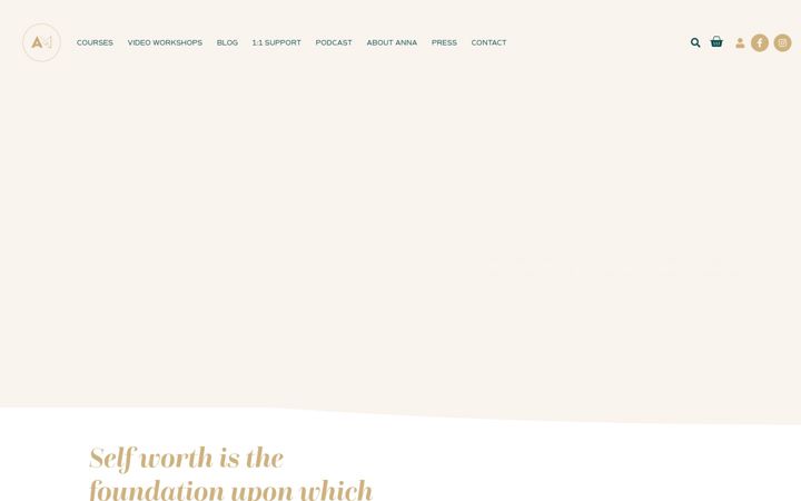 Screenshot van annamathur.com