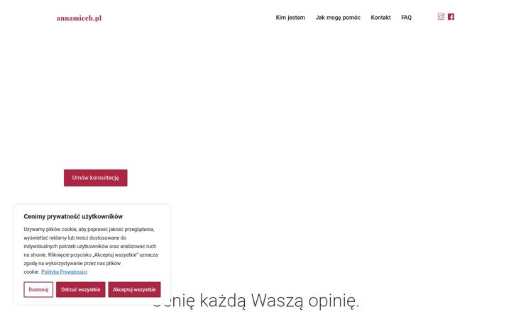 Zrzut ekranu annamiech.pl