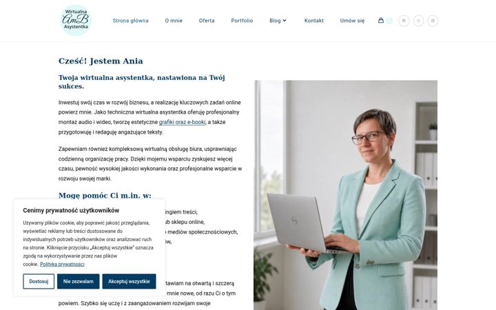 Screenshot of annamikos-bachanek.pl