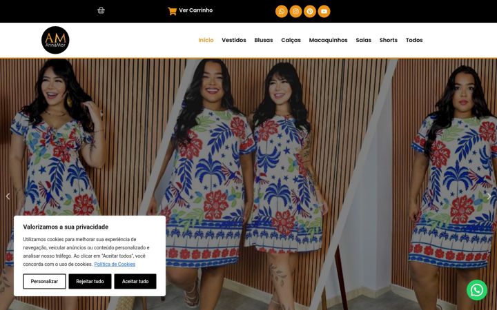 Captura de pantalla de annamor.com.br