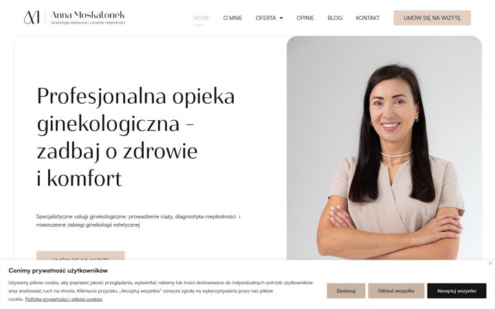 Screenshot of annamoskalonek.pl