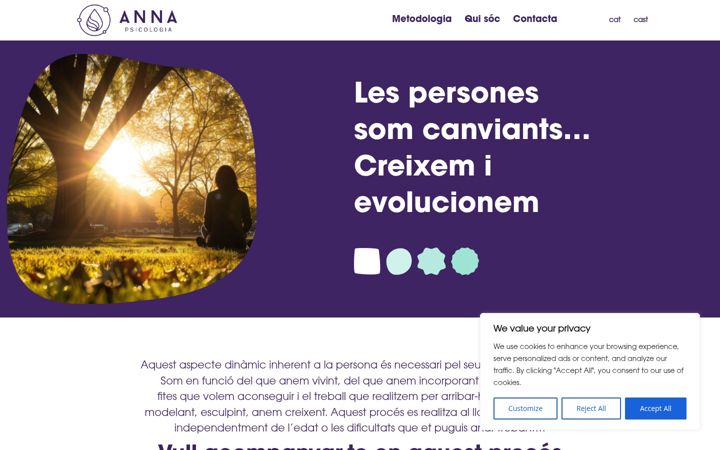 Screenshot of annanebotpsicologia.com