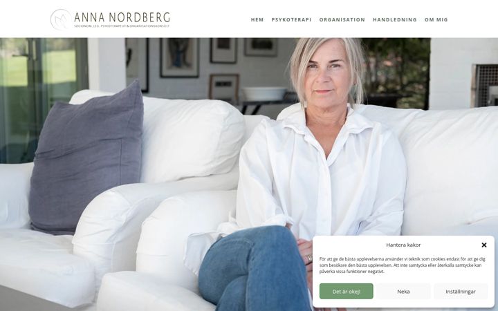 Screenshot of annanordberg.se