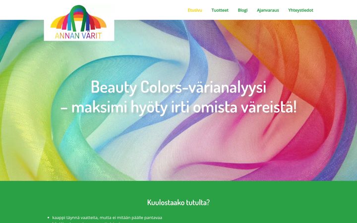 Képernyőkép: annanvarit.fi