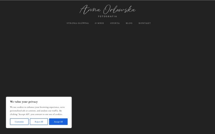 Screenshot of annaorlowska.pl