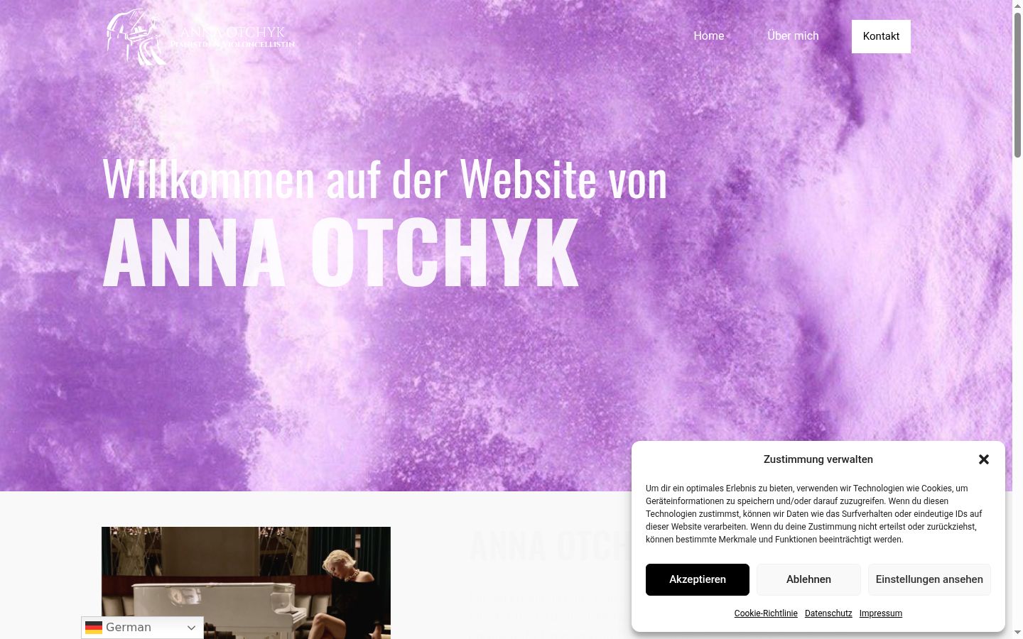 Screenshot tal-banner tal-kunsens muri qabel kwalunkwe interazzjoni