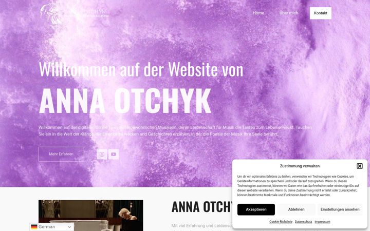 Screenshot of annaotchyk.de