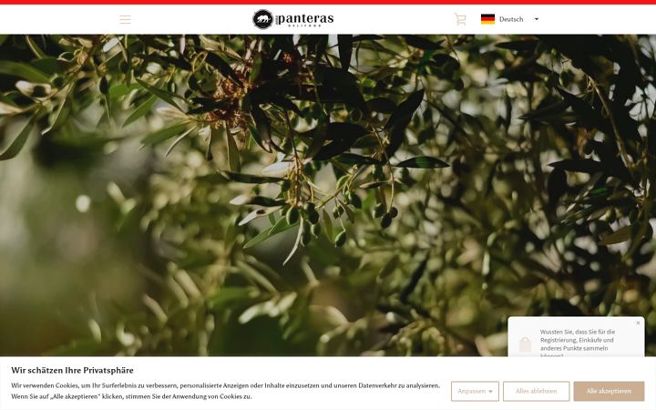 Screenshot of annapanterasdelifood.de