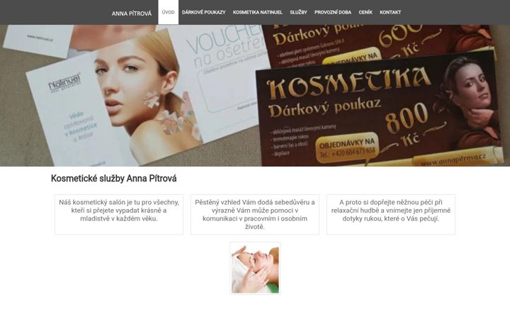 Screenshot of annapitrova.cz