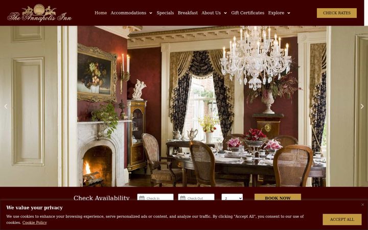 Screenshot of annapolisinn.com