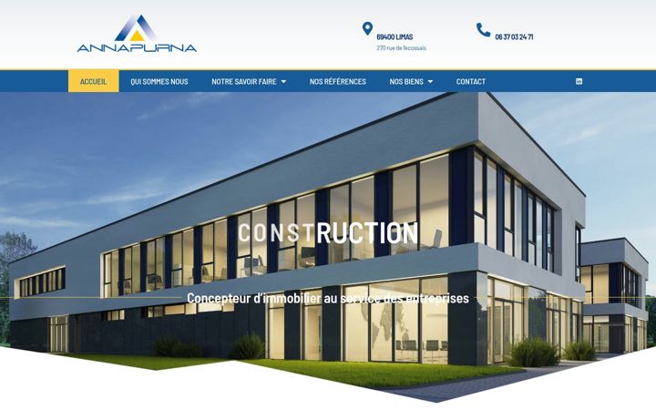 Screenshot of annapurna-ie.fr