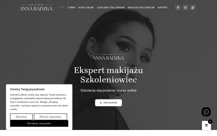 Skærmbillede af annaradzkamakeupdream.pl