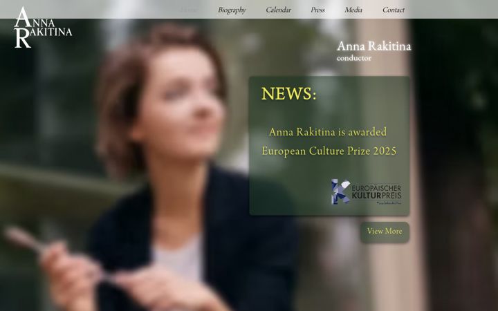Screenshot of annarakitina.com