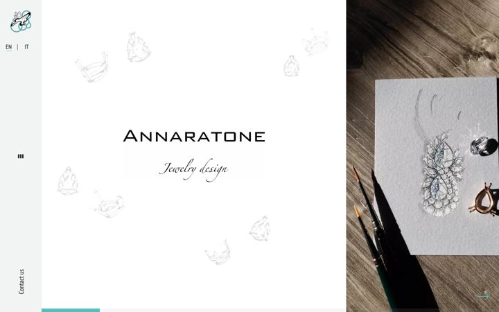 Screenshot of annaratonejewelry.com