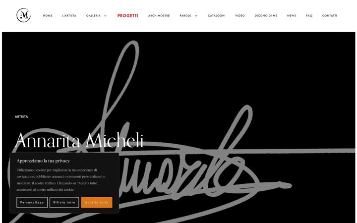 Screenshot of annaritamicheli.com