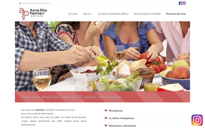 Screenshot of annaritapalmieri.it