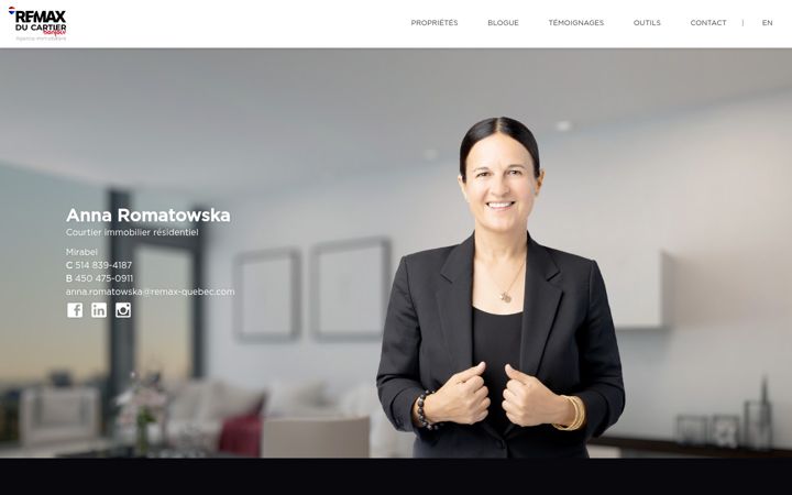 Snímek obrazovky annaromatowska.com