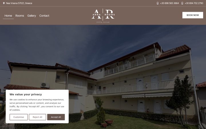 Screenshot of annarooms.com