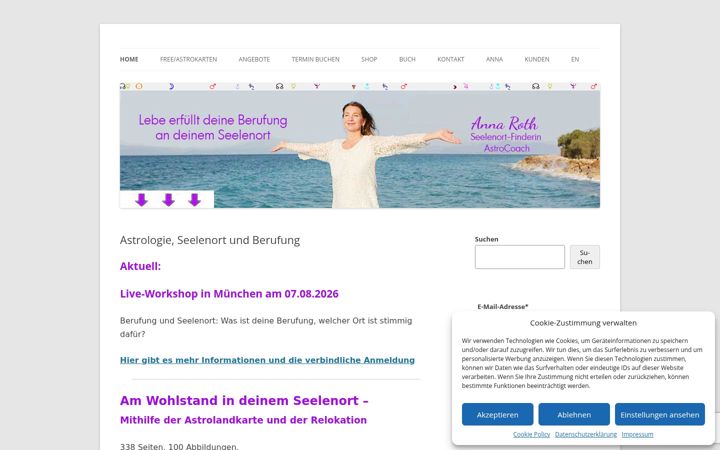 Snímek obrazovky annaroth-coaching.com