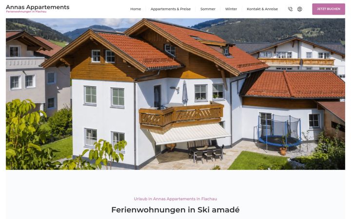 Screenshot of annas-appartements.at