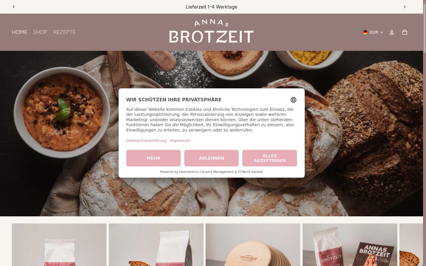 Sutikimo reklamjuostės, rodytos prieš bet kokią sąveiką, ekrano kopija
