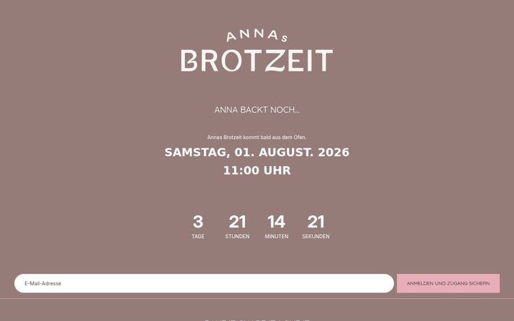 Zrzut ekranu annas-brotzeit.de