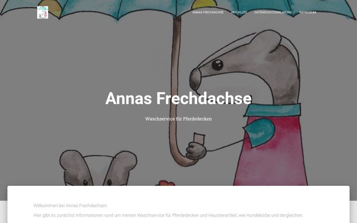 Zrzut ekranu annas-frechdachse.de