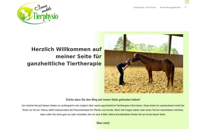 Screenshot of annas-mobile-tierphysio.de
